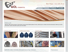 Tablet Screenshot of gul-tekstil.com
